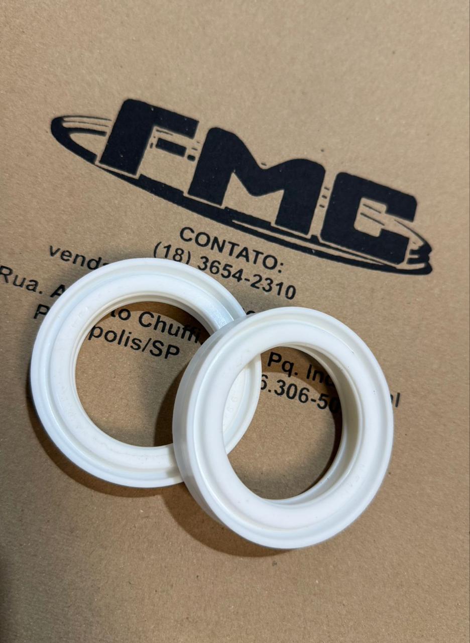 Gaxetas para cilindro silicone branco grau alimenticio
